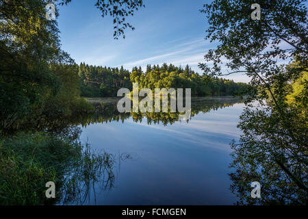 Loch Belivat, Cawdor, Nairnshire, Scotland, United Kingdom Stock Photo ...