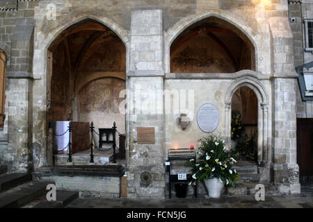 winchester cathedral winchester hampshire england Stock Photo