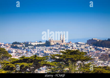 University of San Francisco view over city Stock Photo