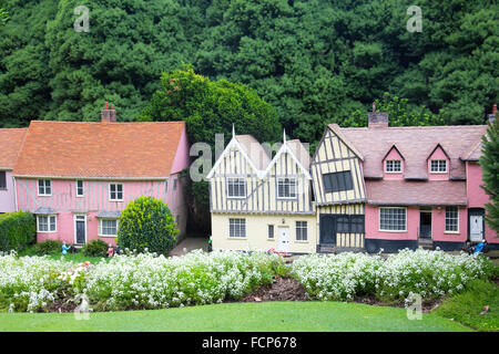 Cockington Green Gardens in Australian Capital Territory, the miniature gardens include english villages and international areas Stock Photo