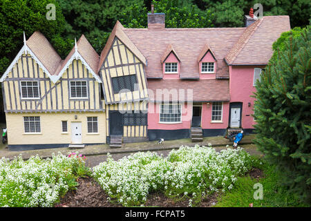 Cockington Green Gardens in Australian Capital Territory, the miniature gardens include english villages and international areas Stock Photo