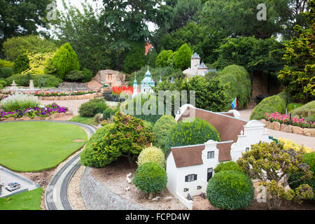 Cockington Green Gardens in Australian Capital Territory, the miniature gardens include English villages, ACT,Australia Stock Photo