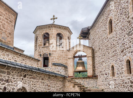 Monastery of Sveti Jovan Bigorski, Macedonian Orthodox, Mavrovo National Park, near Debar, Republic of North Macedonia Stock Photo