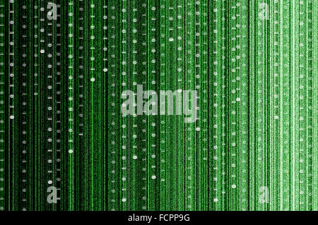 Abstract digital background - green binary code on black background ...