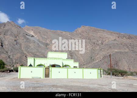 Green country house in the Sultanate of Oman, Middle East Stock Photo
