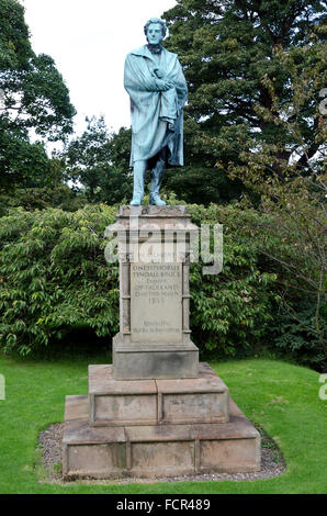 Statue of Onesiphorus Tyndall-Bruce in Falkland, Fife, Scotland Stock ...