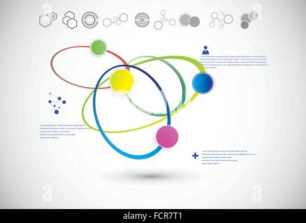 Molecular structure Stock Vector
