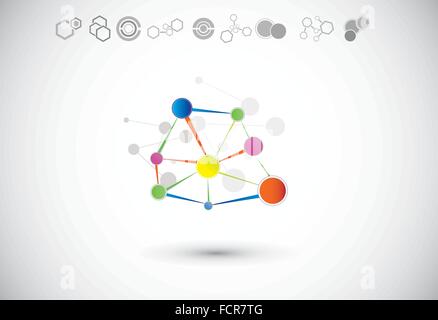 Molecular structure Stock Vector