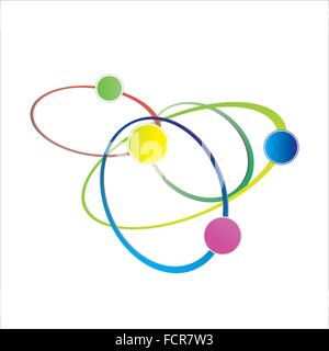 Molecular structure Stock Vector