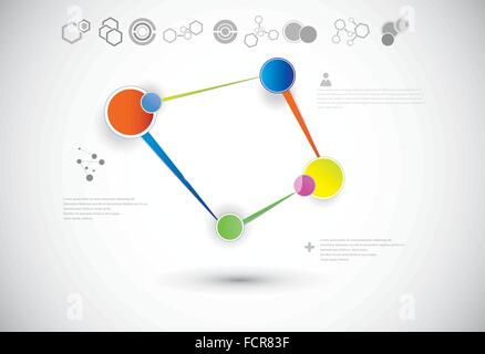 Molecule And Communication Background Stock Vector