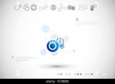 Molecular structure or  cell connection Stock Vector