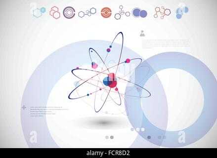 Molecular structure or  cell connection Stock Vector