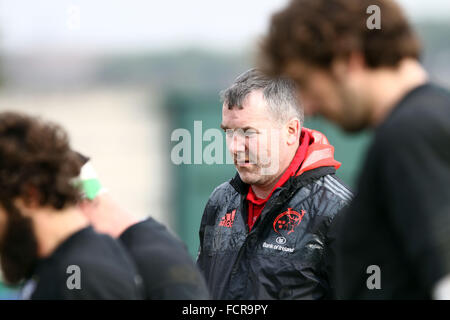 Treviso, Italy. 24th January, 2016. Munster's Rugby Head Coach Anthony Foley  during Rugby Champions Cup match  between Benetton Treviso and Munster Rugby on 24th January, 2016 at Monigo Stadium. Credit:  Andrea Spinelli/Alamy Live News Stock Photo