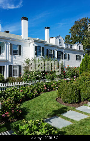 Historic captains home, Edgartown, Martha's Vineyard, Massachusetts, USA Stock Photo