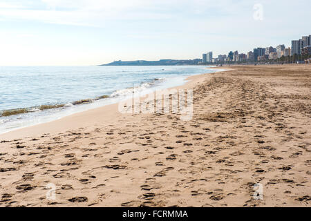 El Campello beach Stock Photo