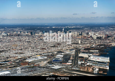 Aerial view of downtown Philadelphia, Pennsylvania, USA Stock Photo