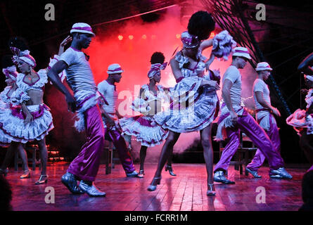 Dancers at the Tropicana Club, Havana, Cuba Stock Photo