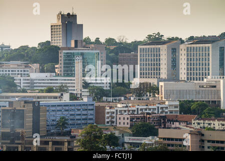 Aerial view,  Kampala City, Uganda, Africa Stock Photo