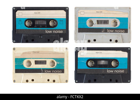 Old music tapes from East Germany in the 80s Stock Photo