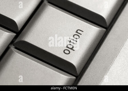 option key on laptop computer Stock Photo