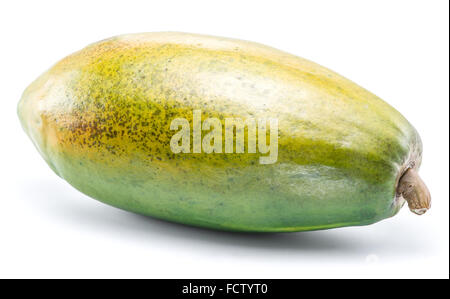 Papaya fruit isolated on a white background. Stock Photo