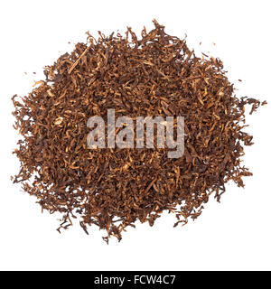 A pile of pipe tobacco isolated on white Stock Photo