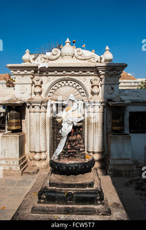 Nepal, Bouddhnath, local temple Stock Photo