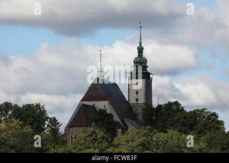 Saint James' Church in Jihlava, East Bohemia, Czech Republic. Stock Photo