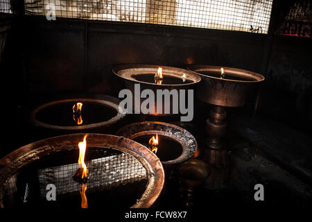 Nepal, Bouddhnath, local temple Stock Photo