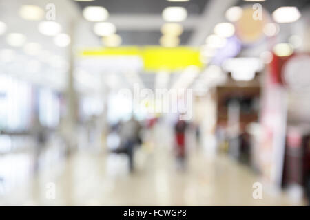 Hall of airport - defocused blured background Stock Photo