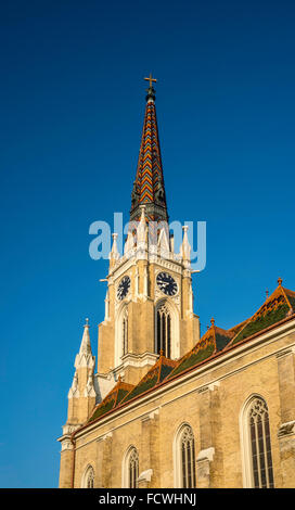 Roman Catholic Cathedral, 1895, at Trg Slobode (Liberty Square) in Novi Sad, Vojvodina, Serbia Stock Photo