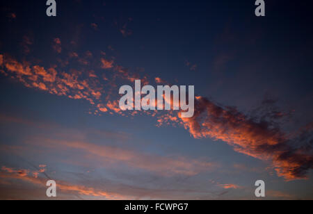 Clouds at dawn, UK Stock Photo