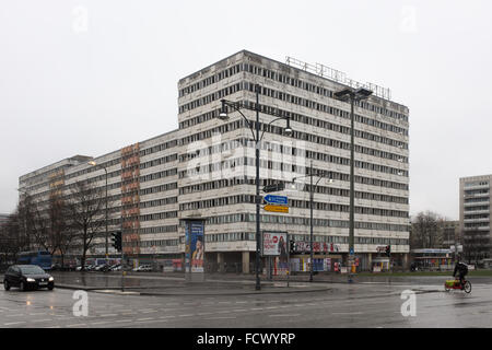 BERLIN - JANUARY 12 - The "Haus der Statistik" (German for House of Statistics) in Berlin Mitte on January 12, 2016. Stock Photo
