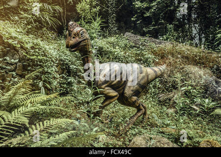 Karpin Abentura - Dinosaurs themed park in the province of Bilbao, Basque Country, Spain Stock Photo