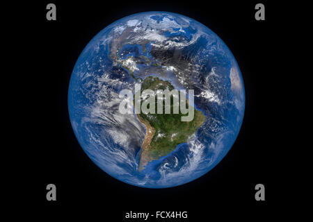 Planet Earth with Clouds and Atmosphere. The Americas. Elements of this image furnished by NASA Stock Photo