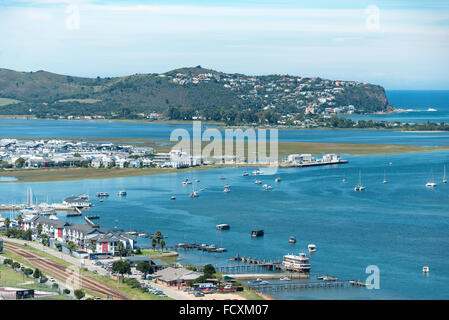 View of Knysna, the Lagoon and These Island, Knysna, Eden District ...