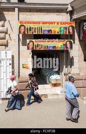 Street scene in downtown Johannesburg, City of Johannesburg Municipality, Gauteng Province, Republic of South Africa Stock Photo