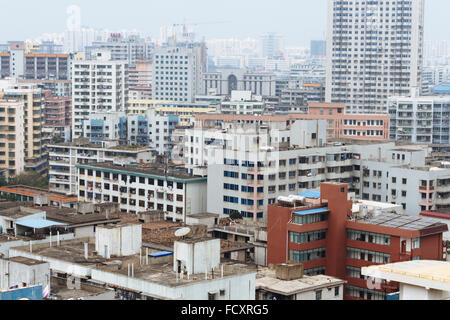 Haikou, Hainan Island, China - the normal cityscape of Haikou city in the daytime. Stock Photo