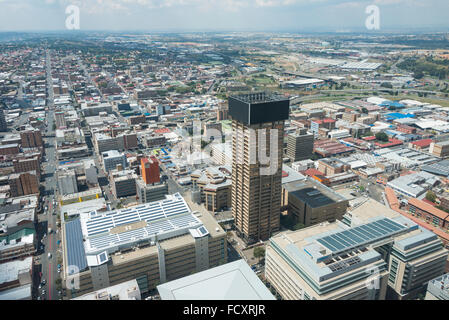 City CBD view from Carlton Centre, Johannesburg, City of Johannesburg Municipality, Gauteng Province, Republic of South Africa Stock Photo