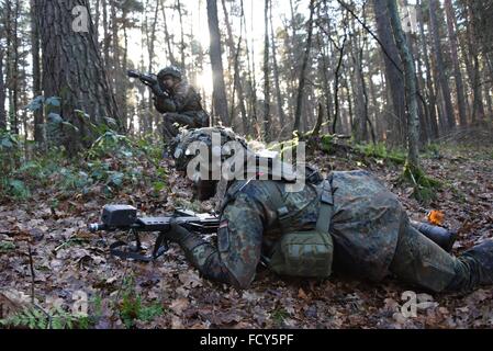 Dismounts of 2nd Company, 212th Mechanized Infantry Battalion during ...