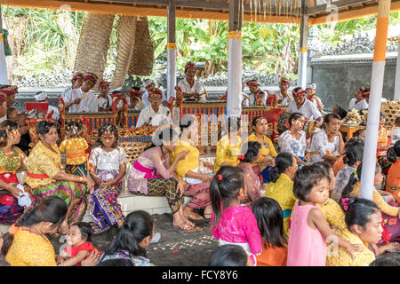 traditional gamelan  ensemble during a temple ceremony  in 