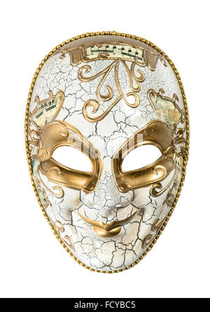 Carnival mask harlequin isolated on white background. Mardi gras. Stock Photo