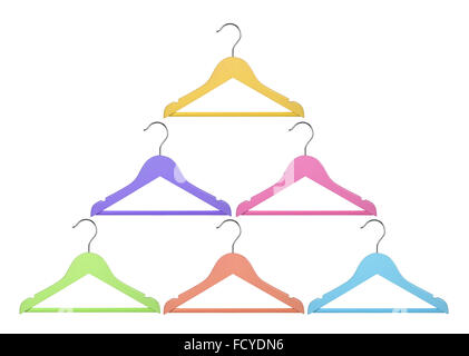 Plastic Hangers Stock Photo