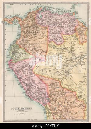 Vector map US North West Canada South West