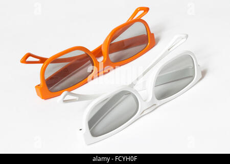 A pair of 3D glasses Stock Photo