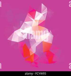Low polygon abstract background, digital art, creative vector EPS illustration Stock Vector