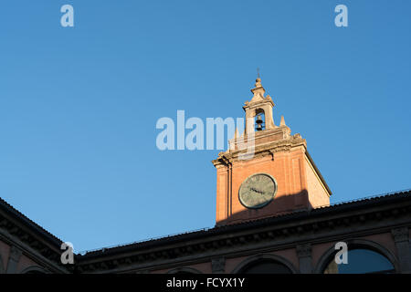 Biblioteca dell'Archiginnasio. Anatomical Theatre of the Archiginnasio. Ancient University of Bologna. Stock Photo