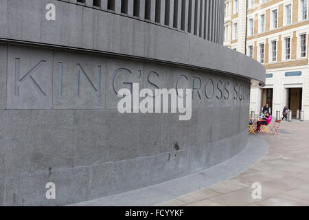 Kings Cross Square, London Stock Photo