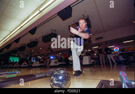 TUCSON, AZ – FEBRUARY 15: Pro Bowler Patrick Allen at the PBA Odor-Eaters Open Held in Tucson, Arizona on February 15, 2004. Stock Photo