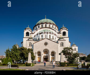 Saint Sava Temple, Orthodox Church in Belgrade, Serbia Stock Photo